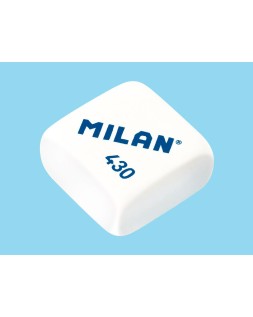 Sacapuntas milan collection plastico 2 usos + 4 gomas de borrar 430