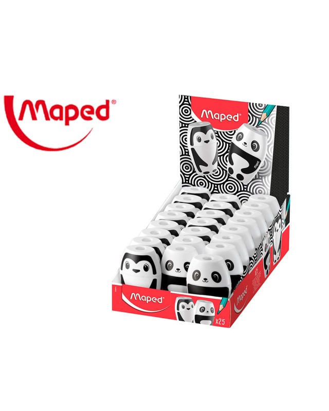 Sacapuntas maped plastico shaker fancy 1 uso con deposito