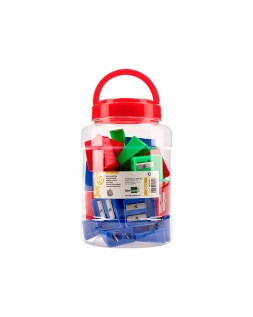 Sacapuntas liderpapel plastico 2 usos colores surtidos