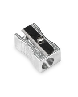 Sacapuntas q-connect metalico rectangular 1 uso