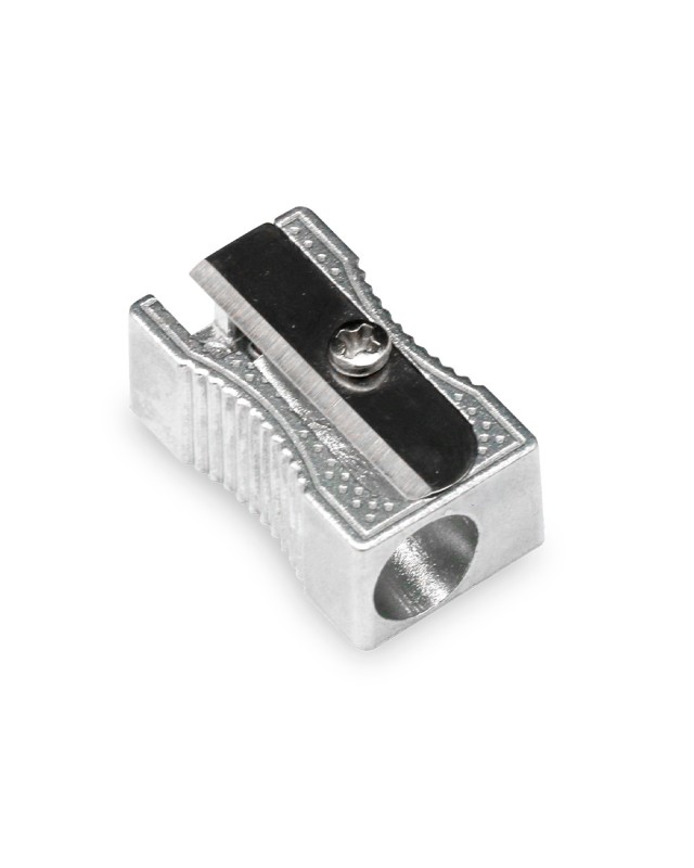 Sacapuntas q-connect metalico rectangular 1 uso