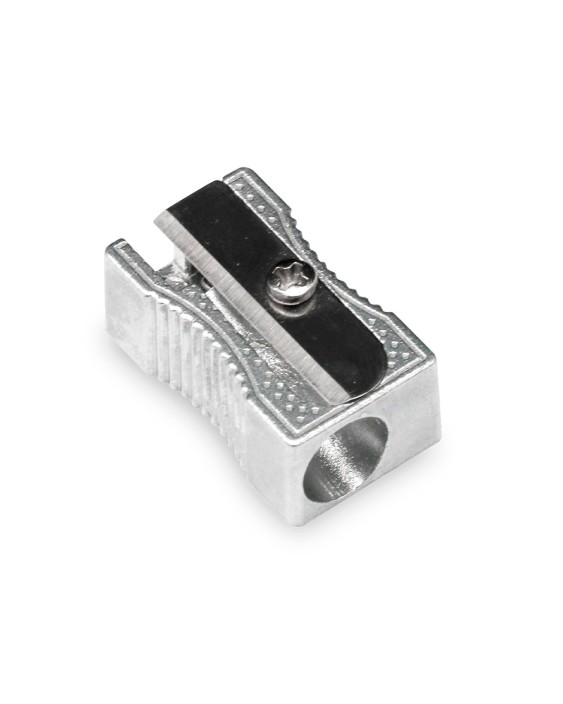 Sacapuntas q-connect metalico rectangular 1 uso