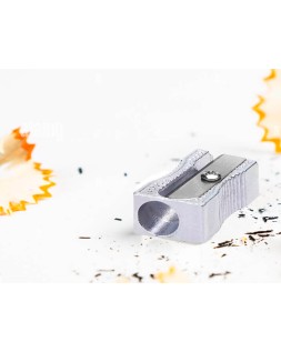 Sacapuntas q-connect metalico rectangular 1 uso
