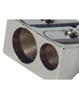 Sacapuntas q-connect metalico 2 usos cuña