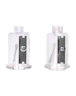 Sacapuntas q-connect kf14568 electrico de sobremesa cable usb/4 pilas aa afila cuchilla diametros de 6 a 12mm dos usos
