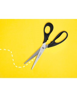 Tijera oficina q-connect inoxidable 8" 20 cm en blister