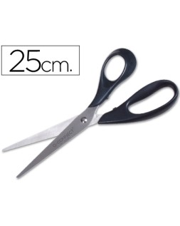 Tijera oficina q-connect inoxidable 10" 25 cm blister