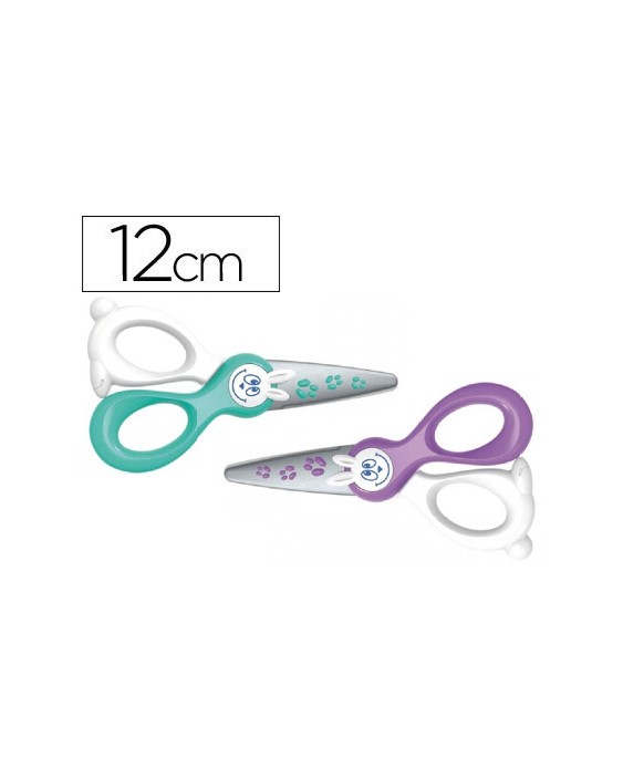 Tijera escolar maped kidi-cut 12 cm especial para infantil corta solo papel