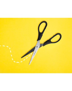 Tijera oficina q-connect inoxidable 7" 17 cm en blister