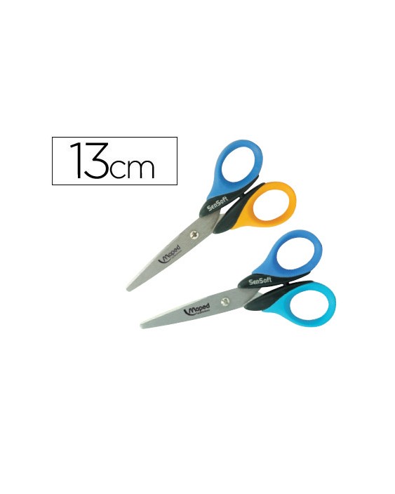 Tijera escolar maped sensoft 13 cm