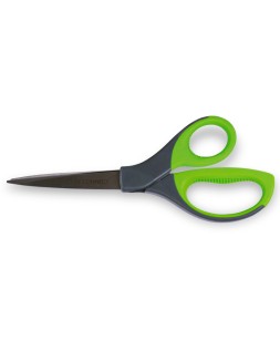 Tijera q-connect mango caucho 8" 21 cm blister