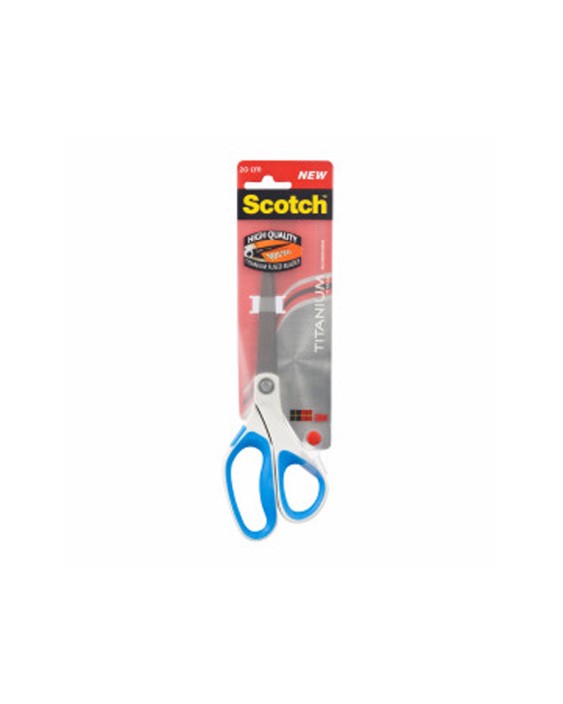 Tijera oficina scotch 20 cm titanio fundido mango ergonomico colores surtidos