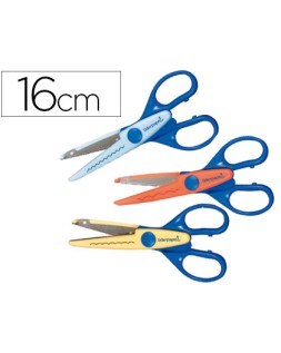 Tijera liderpapel cortes en zig-zag, ondas pequeñas y ondas grandes unidad unidad