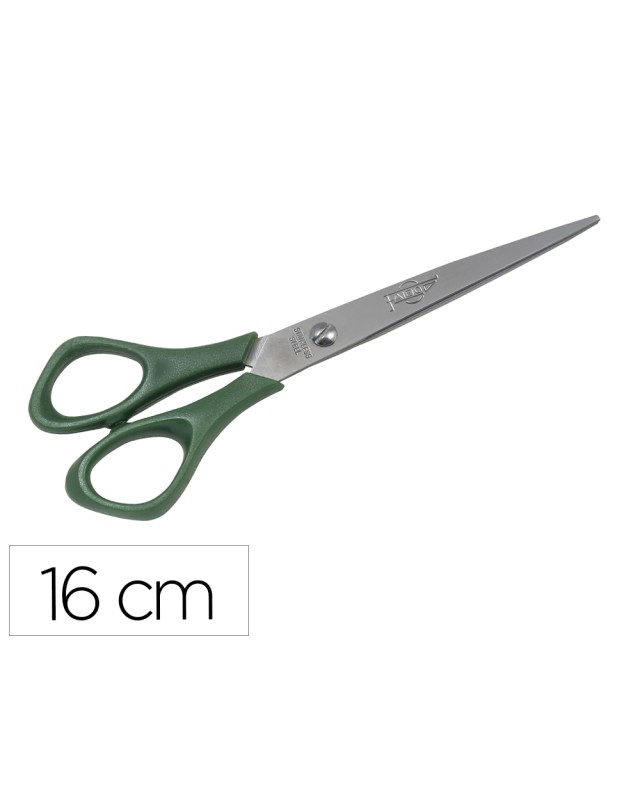 Tijera oficina faibo acero inoxidable 16 cm empuñadura ergonomica