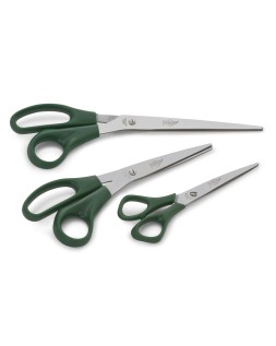Tijera oficina faibo acero inoxidable 21 cm empuñadura ergonomica