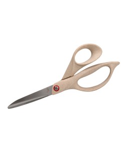 Tijera oficina liderpapel acero inoxidable mango eco material 8" 21,5 cm en blister