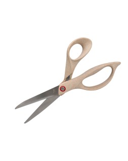 Tijera oficina liderpapel acero inoxidable mango eco material 8" 21,5 cm en blister