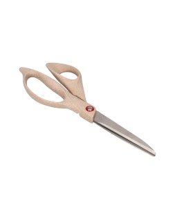 Tijera oficina liderpapel acero inoxidable mango eco material 8" 21,5 cm en blister