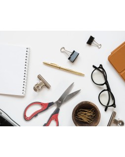 Tijera liderpapel titanio hoja curva 16,5 cm falicilidad corte y durabilidad incluye funda