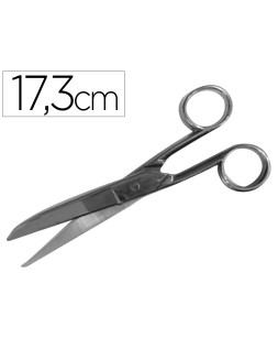 Tijera oficina acero inoxidable 6,8" 17,3 cm