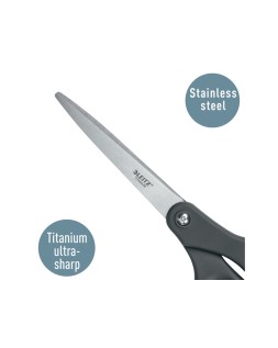 Tijera oficina leitz 20,5 cm titanio color gris oscuro