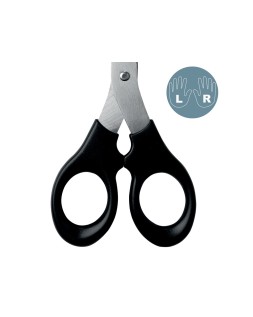 Tijera oficina leitz acero inoxidable 165 mm color negro