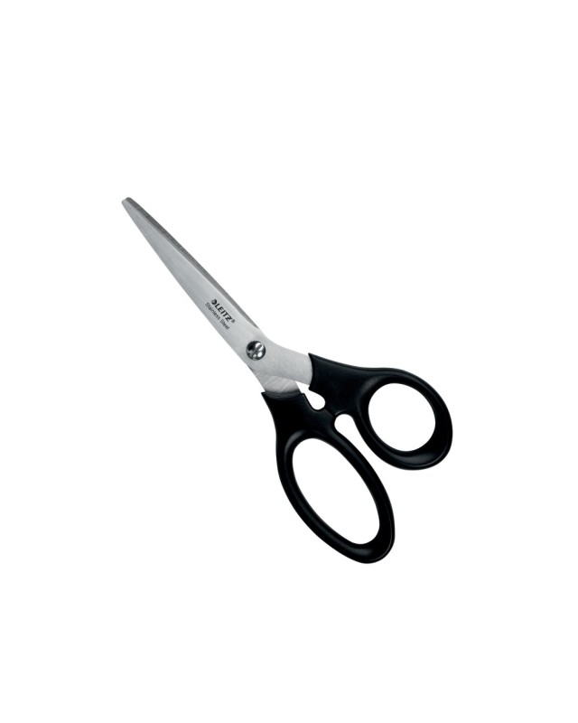 Tijera oficina leitz acero inoxidable 185 mm color negro