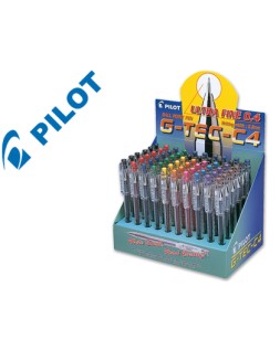 Boligrafo pilot punta aguja g-tec-c4 expositor de 60 unidades