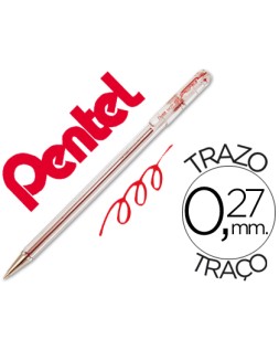 Boligrafo pentel bk-77 b rojo