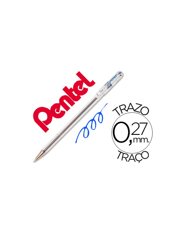Boligrafo pentel bk-77 c azul