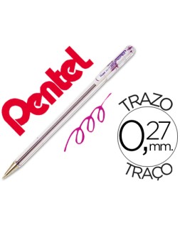 Boligrafo pentel bk-77 v violeta