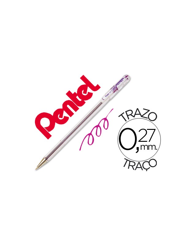 Boligrafo pentel bk-77 v violeta