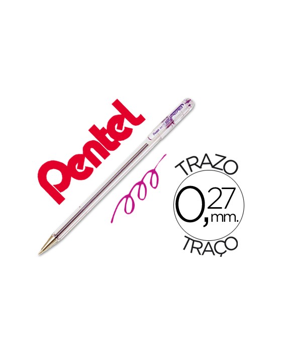 Boligrafo pentel bk-77 v violeta
