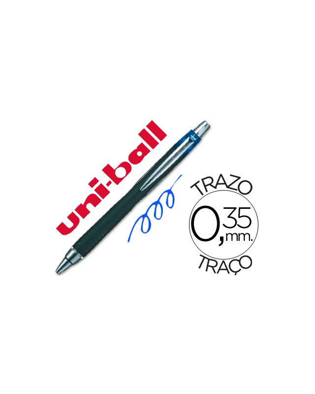 Boligrafo uni-ball jetstream sxn-210 retractil tinta hibrida color azul