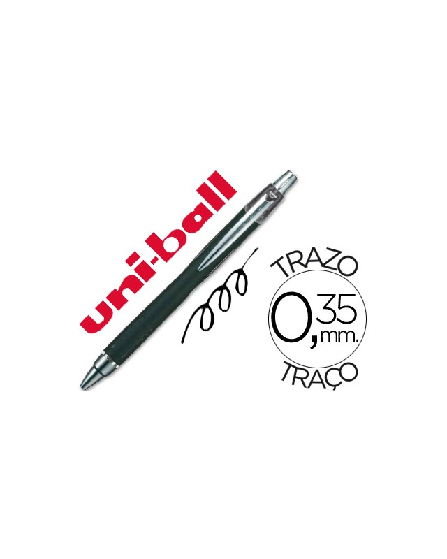 Boligrafo uni-ball jetstream sxn-210 retractil tinta hibrida color negro