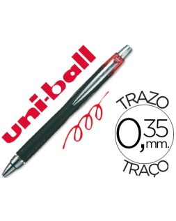 Boligrafo uni-ball jetstream sxn-210 retractil tinta hibrida color rojo