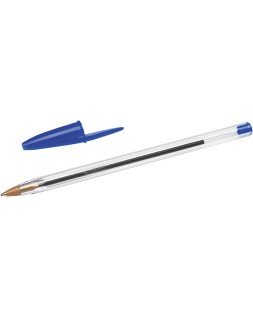 Boligrafo bic cristal original tinta azul bolsa de 5 unidades