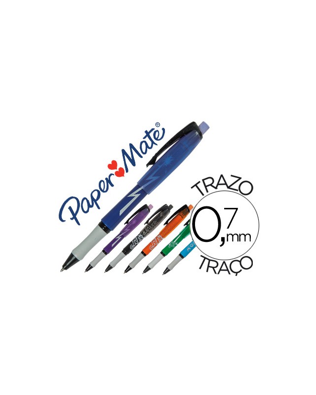 Boligrafo replay max fantasia colores surtidos con goma de borrar