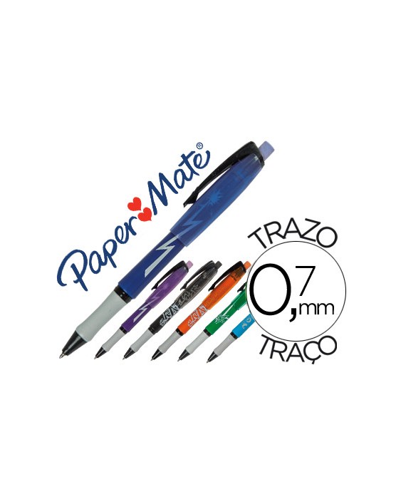 Boligrafo replay max fantasia colores surtidos con goma de borrar