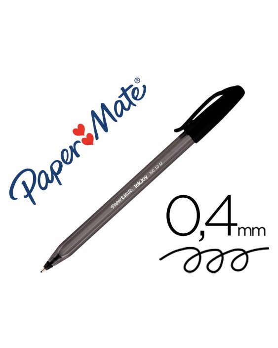 Boligrafo paper mate inkjoy 100 punta media trazo 1mm negro