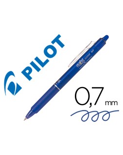 Boligrafo pilot frixion clicker borrable 0,7 mm color azul