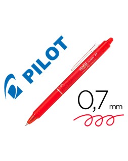 Boligrafo pilot frixion clicker borrable 0,7 mm color rojo