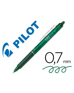 Boligrafo pilot frixion clicker borrable 0,7 mm color verde