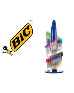 Boligrafo bic cristal family expositor de 770 unidades surtidas