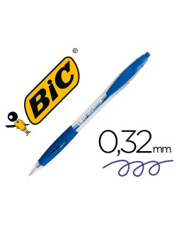 Boligrafo bic atlantis azul retractil tinta aceite punta de 1 mm