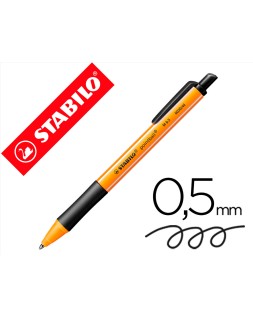 Boligrafo stabilo pointball 0,5 mm negro