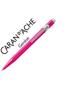 Boligrafo caran d'ache 849 fluo rosa punta media