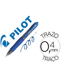Boligrafo pilot g-2 pixie azul tinta gel retractil sujecion de caucho