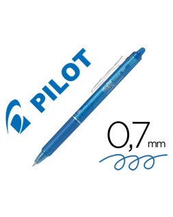 Boligrafo pilot frixion clicker borrable 0,7 mm color azul claro