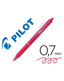 Boligrafo pilot frixion clicker borrable 0,7 mm color rosa